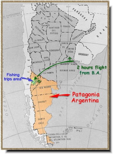 Patagonia Argentina Area Map
