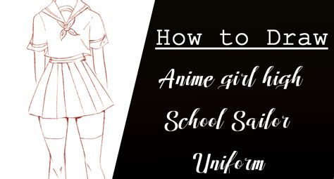 Cara Menggambar Seragam Manga Cewe Sailor Anime School Uniform Tips