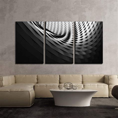 Wall26 3 Piece Canvas Wall Art Geometric Pattern Modern Home Decor