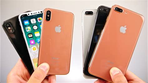 Iphone X 8 Plus And 8 Model Hands On Gold Silver And Space