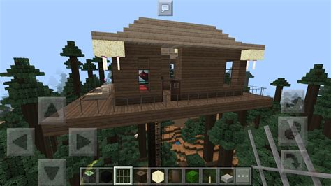 Casa Para Supervivencia En El Bosque Minecraft Pocket Edition Youtube