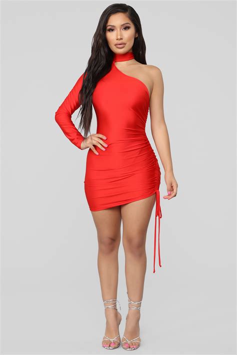Better On This Side Ruched Mini Dress Red Red Mini Dress Mini