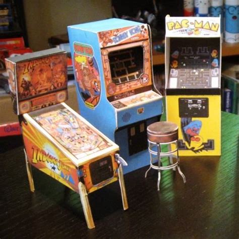 Mini Papercraft Arcade Machines Paper Crafts Arcade Mini Arcade