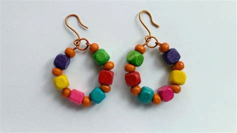 Create Cool Wire And Wooden Bead Earrings Diy Style Guidecentral
