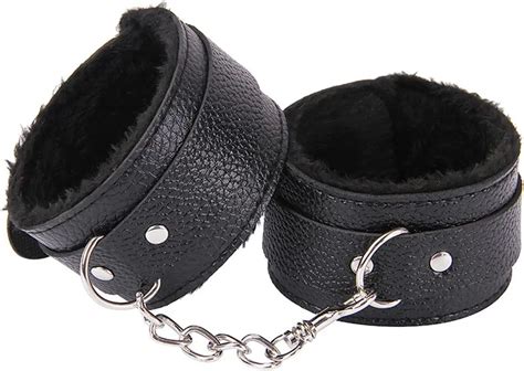 Amazon Com Adjustable Handcuffs Ankle Bracelets Sm Adult Plush Pu
