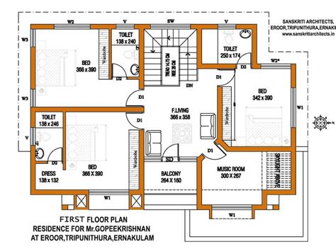 Kerala House Plans With Estimate For A Sq Ft Home Design