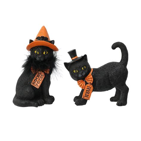 Black Cats With Hats Best Halloween Decor For Cat Lovers 2020