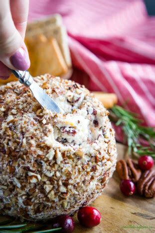 Cranberry Pecan Cheese Ball Appetizer The Busy Baker