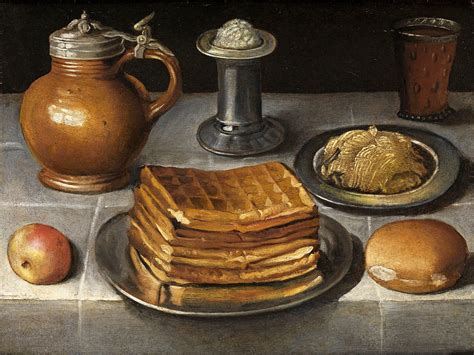 Still Life With Waffles Painting By Circle Of Georg Flegel Fine Art