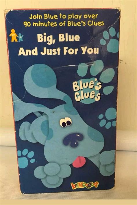 Blue S Clues Big Blue And Just For You Volume VHS Blues Clues Blues Clues For You Blue