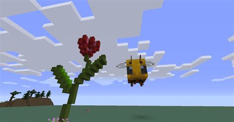 Bee nests generate in the following biomes with different chances: Bee Flower Minecraft Map