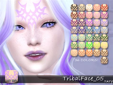 The Sims Resource Ts4 Taty Tribalface 01