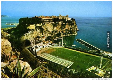 The stadium that they call home nowadays was built not far from the original ground with the same name. Just the old football stadium of AS Monaco - 9GAG