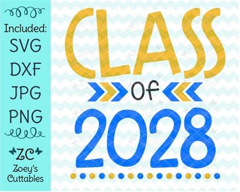 Class Of 2028 Svg Graduation Svg End Of School Year Kindergarten