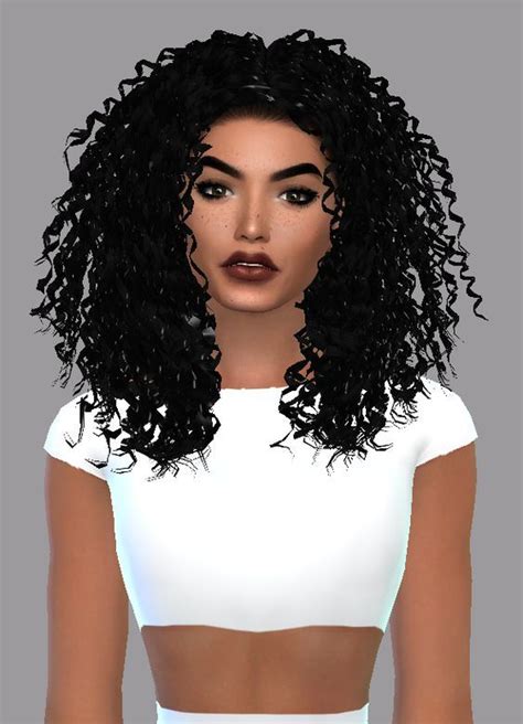 Sims 4 Curly Bob Surely Curly Pixie Bob Moschino Game Pack Required