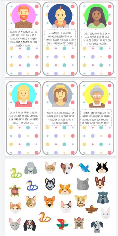 Piensan que su hijo irá a la escuela muy pronto, y sería bueno prepararlo para esta larga prueba. Cada mascota con su pareja | Actividades de aprendizaje para niños, Juegos de comprensión de ...