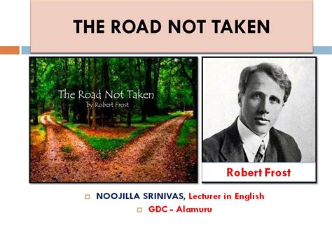 English Notes Summary The Road Not Taken Poem By Robert Frost