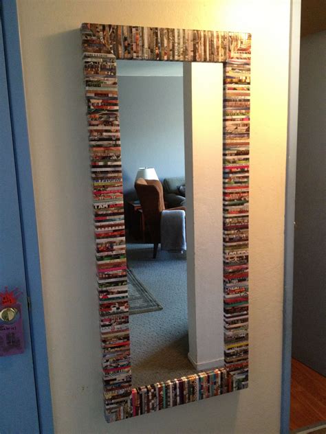 Recycled Magazine Mirror Over 400 Recycled Magazine Strips Decorating