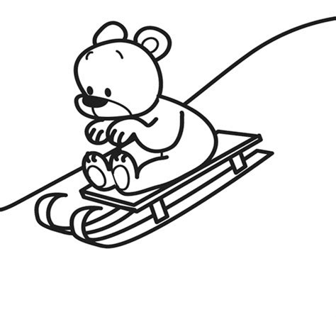 265 malvorlagen von weihnachten zum drucken für kinder. Ausmalbild Weihnachten: Teddy beim Schlittenfahren ...