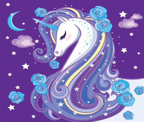 Magical Unicorn In Purple Sky Clear Acrylic Organizer