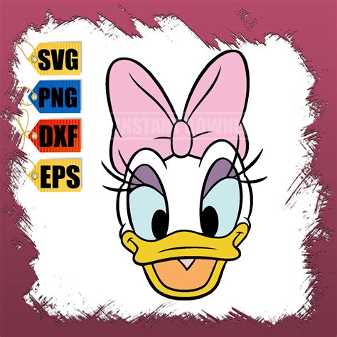 Daisy Duck SVG Daisy Duck Head Svg Daisy Duck Digital Etsy