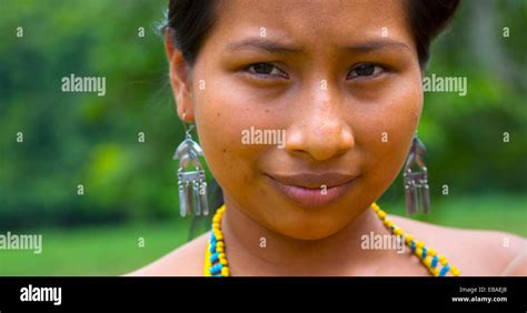 Embera Ethnic Group Community Chagres River Chagres National Park Colon
