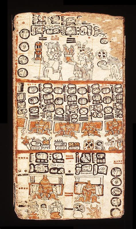 Mayan Book Codex Folding Book Made From Bark Cloth Pre Columbian