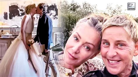 Ellen Degeneres Portia De Rossi Renew Their Vows On Portia S Birthday