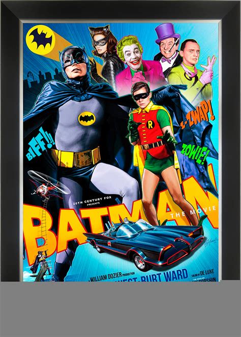 Adam west and burt ward reprise their classic 1960s batman tv show roles in the trailer for the animated batman: Batman The Movie - Adam West - Burt Ward - Framed Art ...