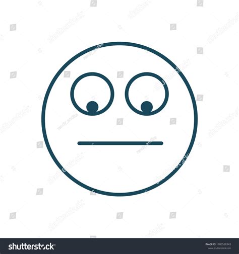 Frowning Expression Emoticon Vector Creative Stock Vector Royalty Free