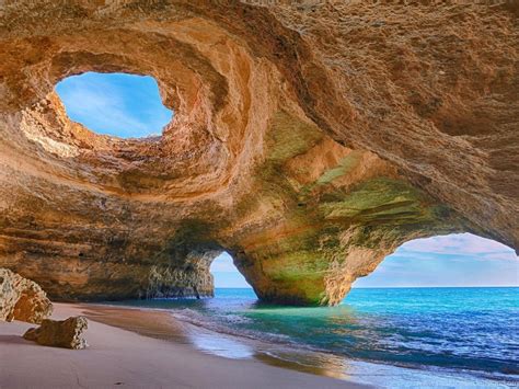 Cave Beach In Algarve Portugal Wallpapers And Images Wallpapers