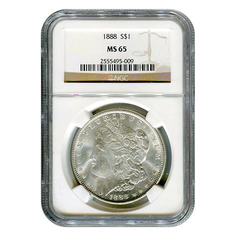 Certified Morgan Silver Dollar 1888 Ms65 Ngc Golden Eagle Coins