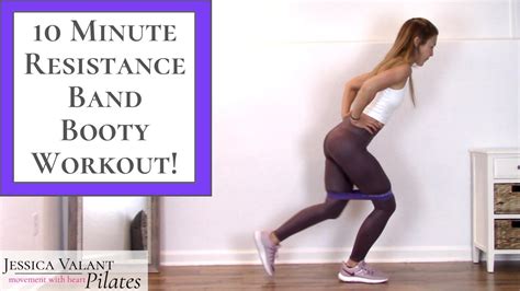 Minute Resistance Band Workout Booty Burn Youtube