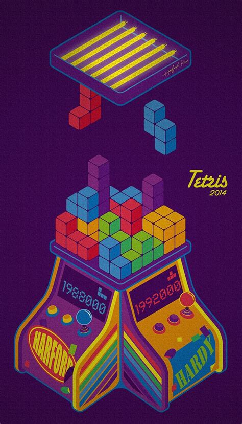 Tetris On Behance Tetris Art Pixel Design Poster Design
