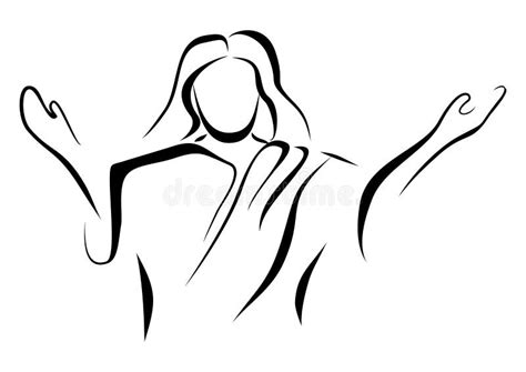 Outstretched Hands Jesus Stock Illustrations 17 Outstretched Hands