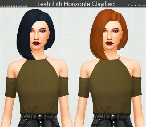 Leahlillith Horizonte Hair Clayified At Kotcatmeow Sims 4 Updates