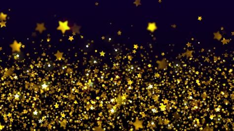 Shimmering Gold Stars Free Stock Video Background Loop Youtube