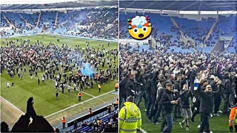 Thousands Of Reading Fans Invaded Pitch As They Protest Against Club Ownership Youtube