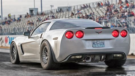 Corvette Z06 With Rear Mount Turbo Drag Racing Fast