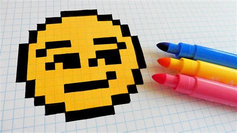 Handmade Pixel Art How To Draw A Emoji Pixelart Selbe Vrogue Co