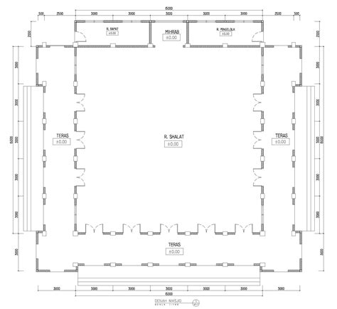 Contoh Denah Pembangunan Masjid