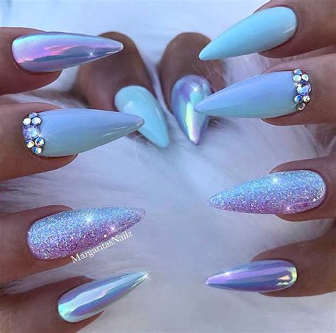 43 Stunning Ways To Wear Baby Blue Nails Page 3 Of 4 Stayglam