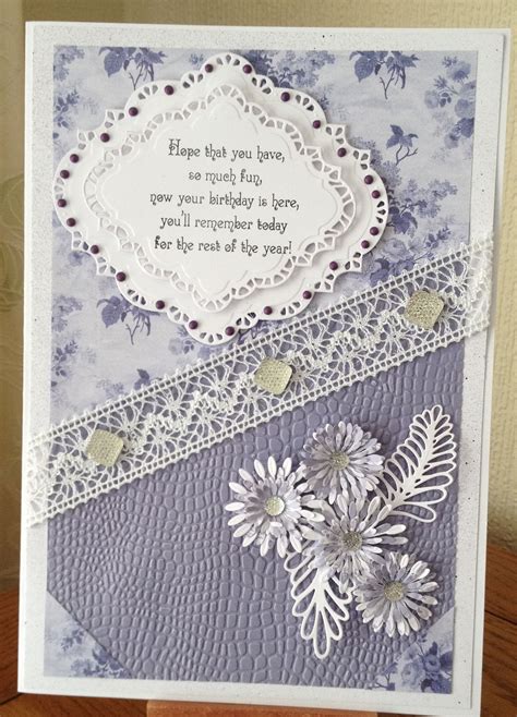A4 Card Using The New Chic Floral Collection Aubergine Verse From The