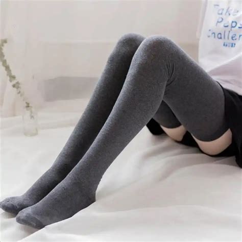 Womens Socks Super Long Cotton Warm Thigh High Socks Mens Ladies New Fashion Knee High Socks