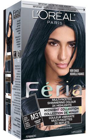 Garnier nutrisse nourishing hair color creme. L'Oréal Paris Feria Midnight M31 Cool Soft Black Hair ...