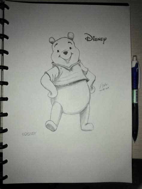 Disney Winnie The Pooh Pencil Sketch By Andrestreamz On Deviantart