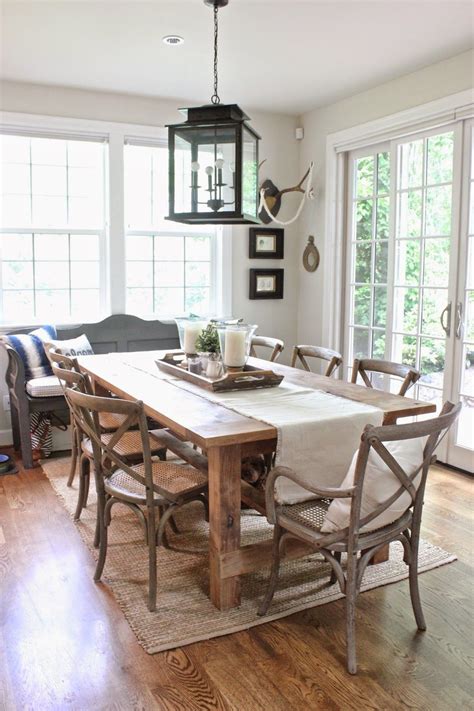 Browse rustic dining room pictures. Our home….the spring version. | Farmhouse dining room ...