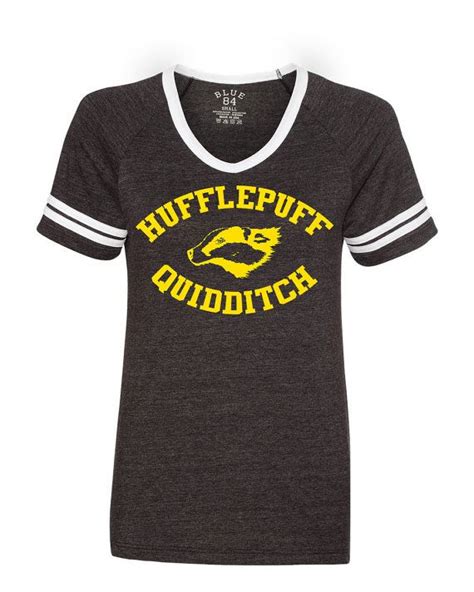 Hufflepuff Quidditch Harry Potter Inspired Ringer Shirt Harry Potter