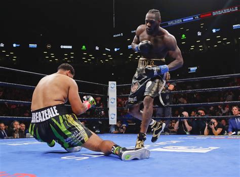 Watch Deontay Wilders Stunning 1st Round Knockout Of Dominic Breazeale
