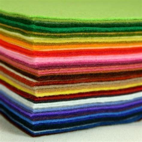 Wool Felt Sheets Choose Your Own Colors Felt Square Etsy Wool
